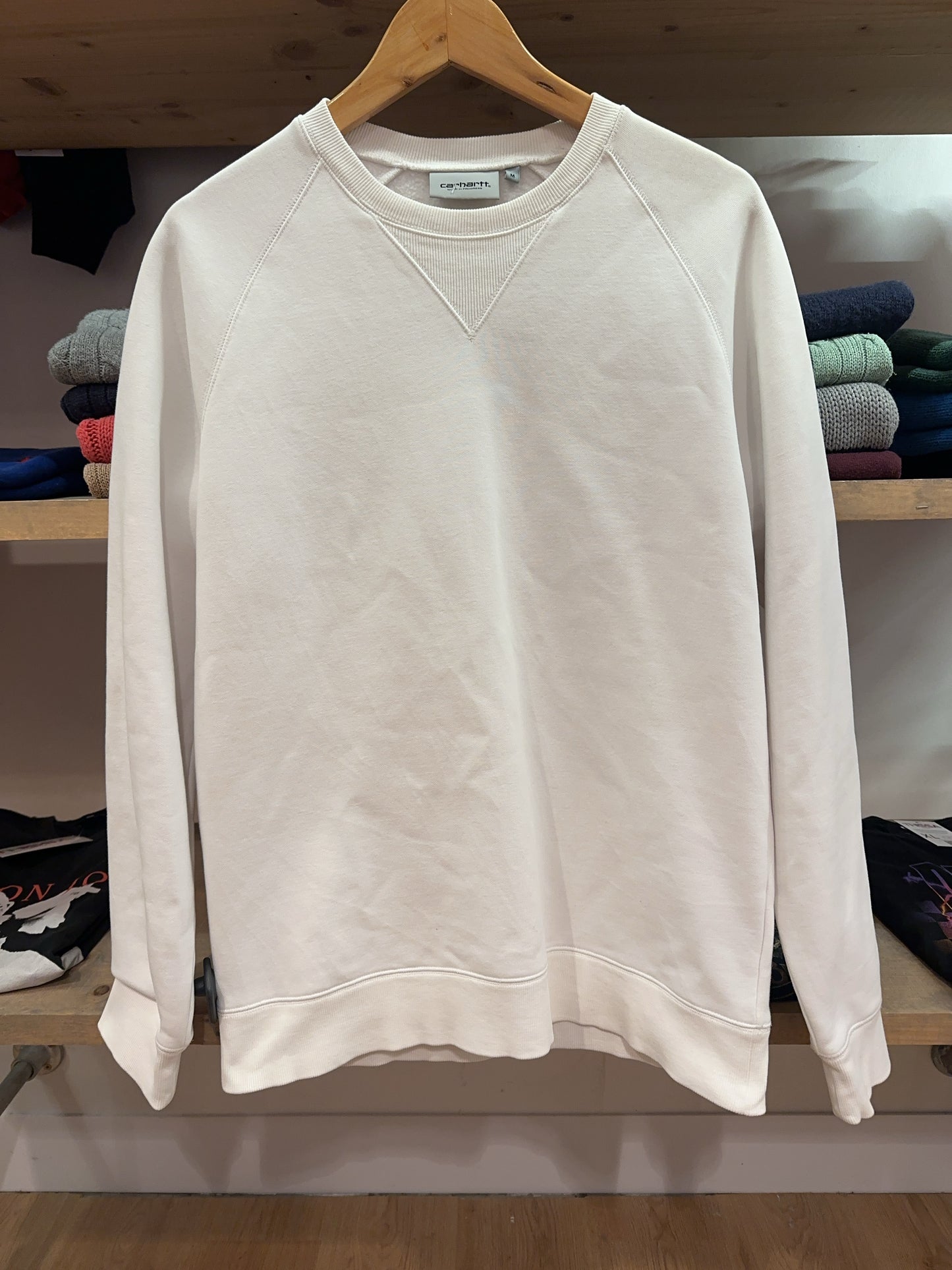 Carhartt WIP White Crewneck Sweatshirt - M