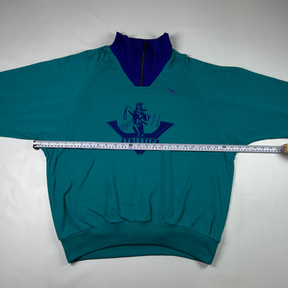 XL - 1990's Puma Athletics Vintage Quarter-Zip Sweatshirt