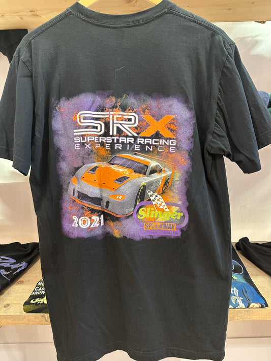L - 2021 SRX Superstar Racing Experience Slinger Speedway Graphic T-Shirt