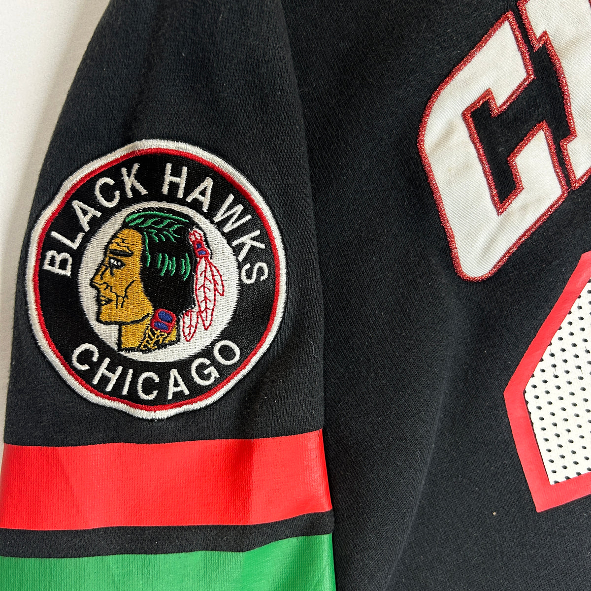 L - Vintage 2000's Chicago Blackhawks #26 Majestic NHL Hoodie Sweatshirt