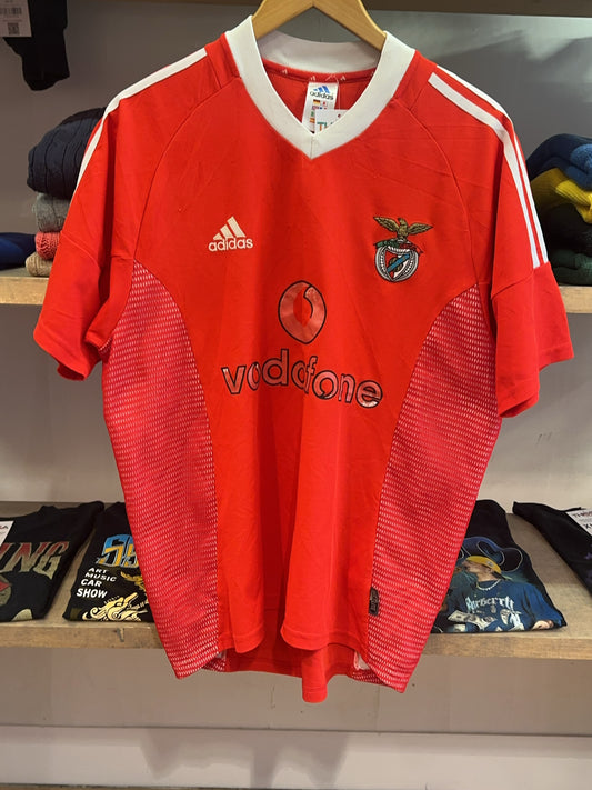 2002-03 SL Benfica Adidas Home Football Shirt - M