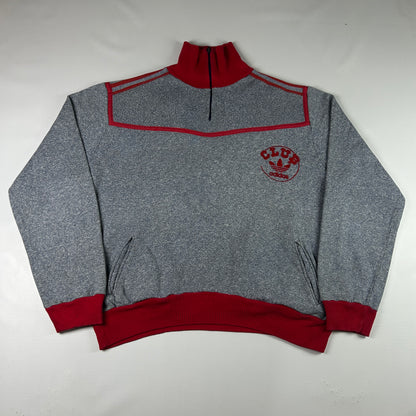 S - Vintage 1970's Adidas Quarterzip