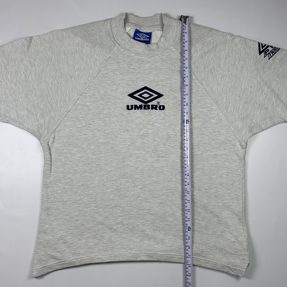 L - 1990's Umbro Grey Long Sleeve Pro Training Sweatshirt