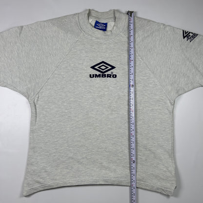L - 1990's Umbro Grey Long Sleeve Pro Training Sweatshirt