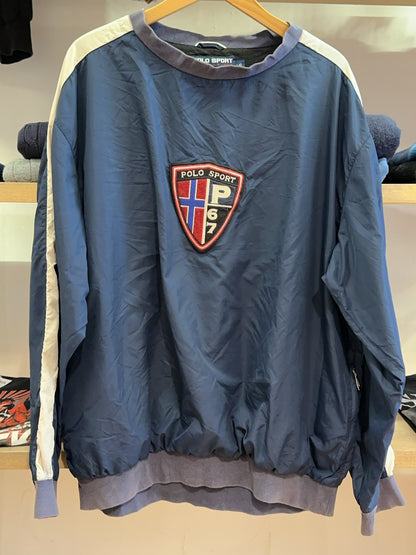 L - Polo Sport Ralph Lauren P67 shield pullover windbreaker