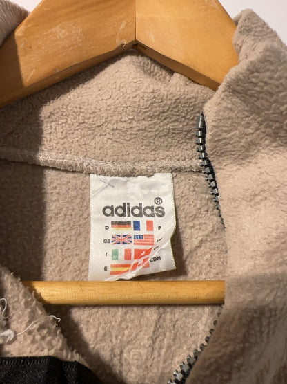 L - Vintage 1990's Adidas Fleece Quarterzip