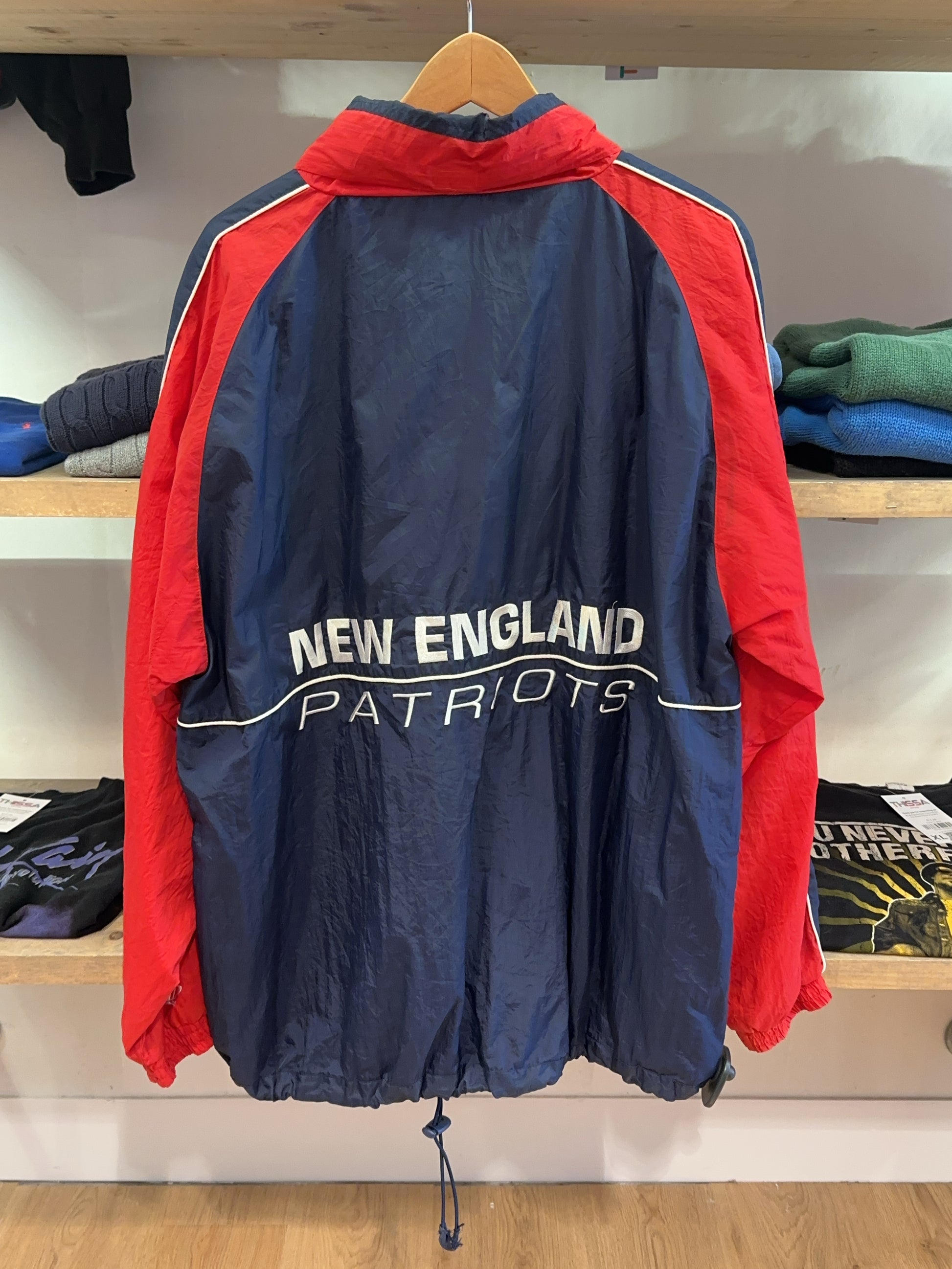 L - Vintage 1990's New England Patriots Logo Athletic Jacket