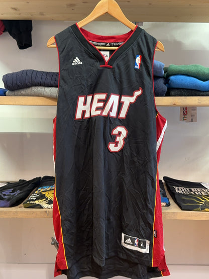 XL - 2006-08 Miami Heat Wade #3 adidas Swingman NBA Jersey (Away)