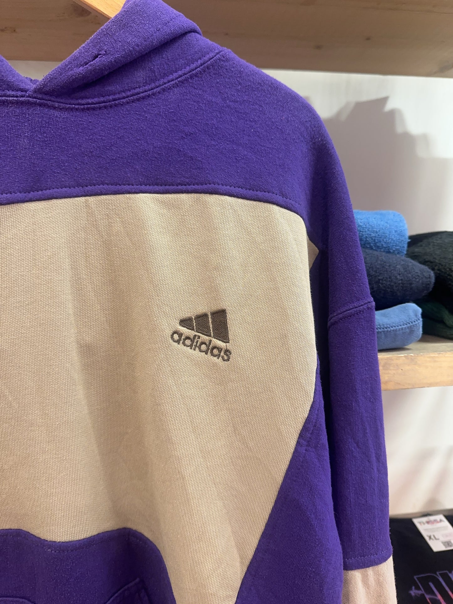 Vintage 1990's Adidas Reworked Hoodie - S