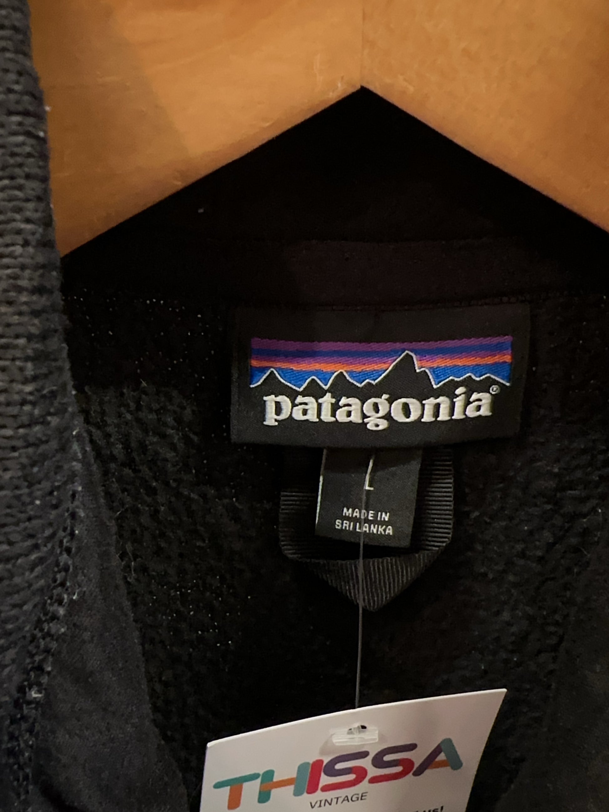 Patagonia Black Full-Zip Fleece Vest - L