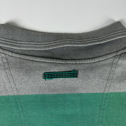 M - 1990's Adidas Equipment Striped Long Sleeve Lace-Up Polo Shirt