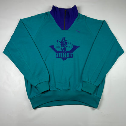 XL - 1990's Puma Athletics Vintage Quarter-Zip Sweatshirt