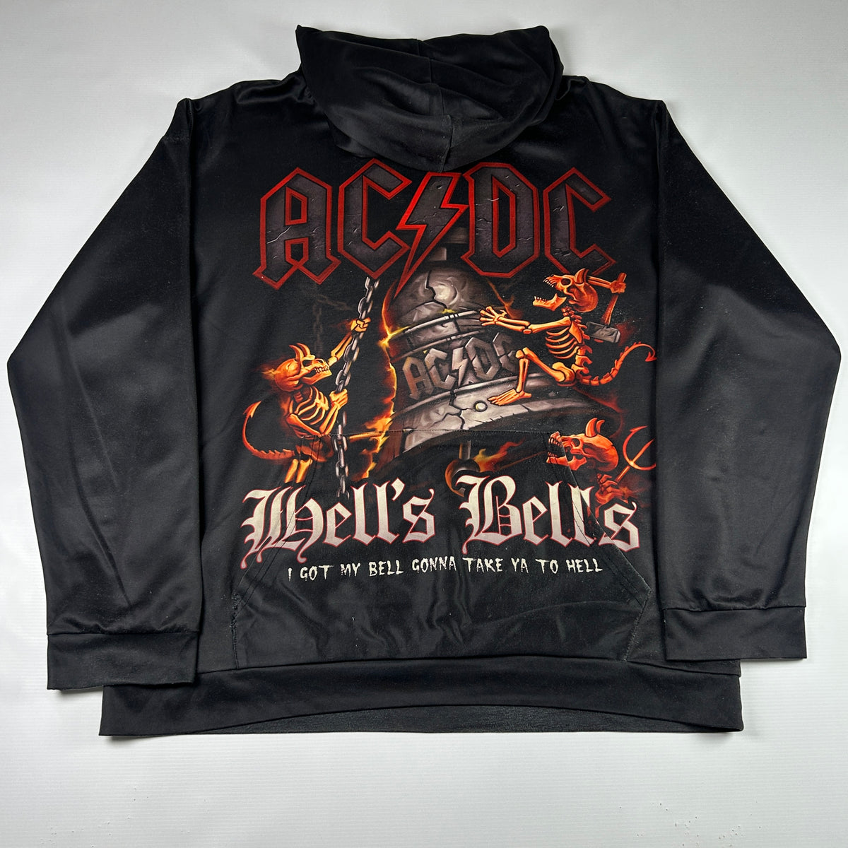 XL - 2010's AC/DC Hell's Bells Graphic Hoodie