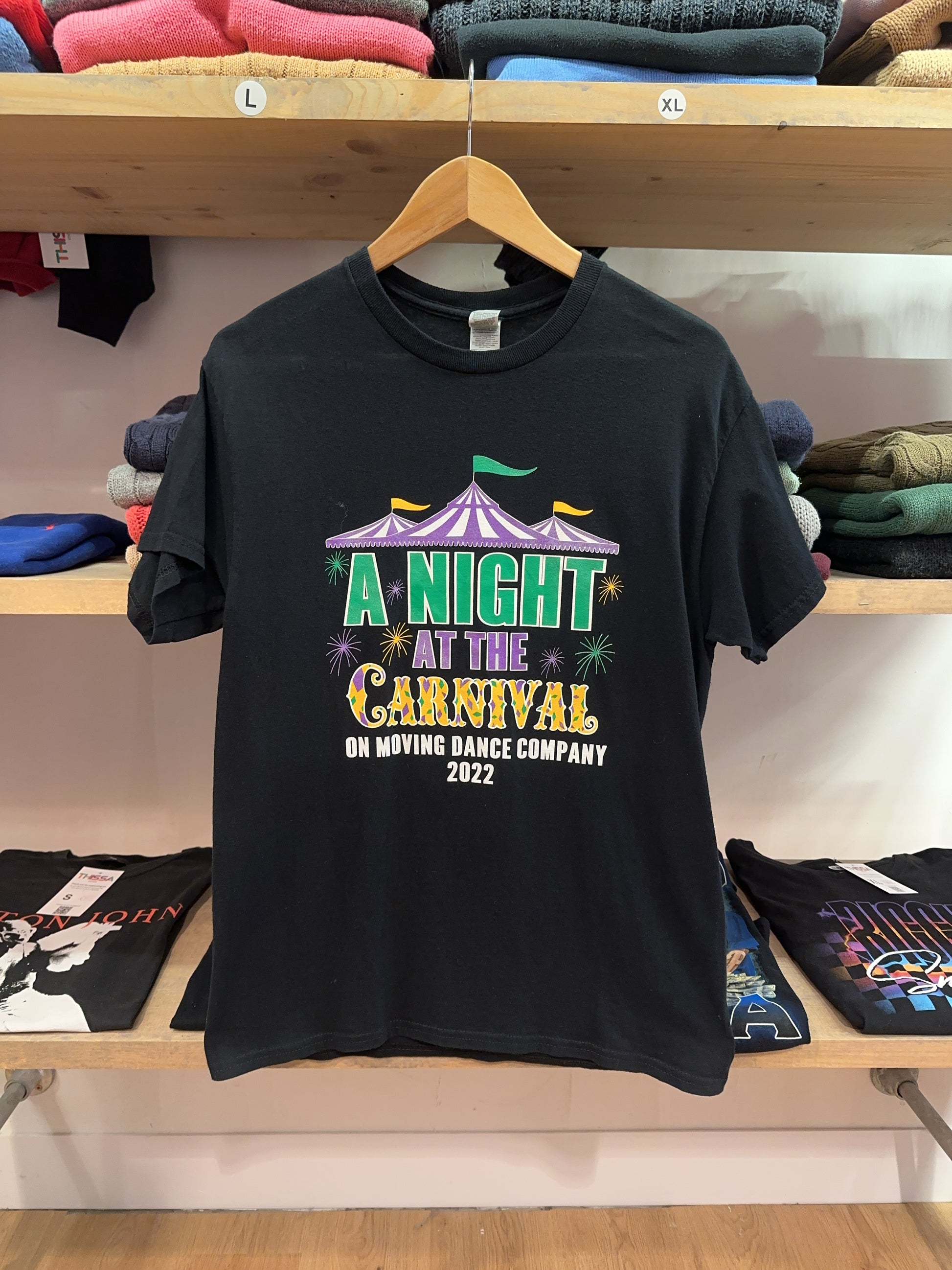 On Moving Dance Company 2022 A Night at the Carnival Black T-Shirt