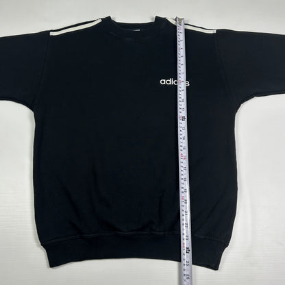 S - Vintage 1990's Adidas Black Crewneck Sweatshirt