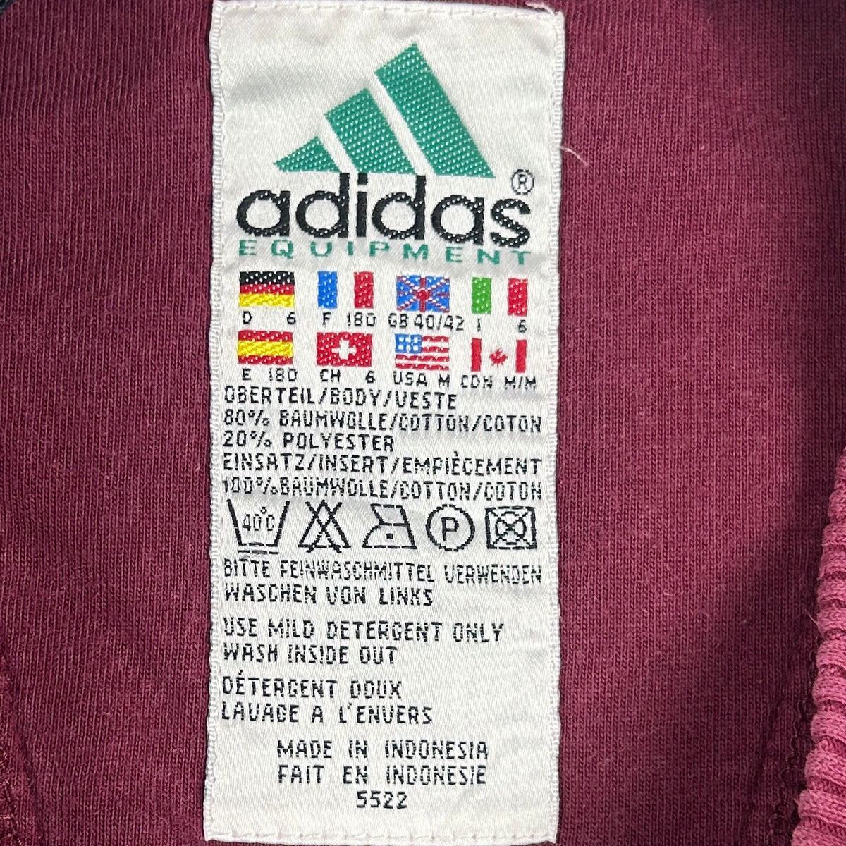 L - Vintage 1980's Adidas Equipment Sweatshirt