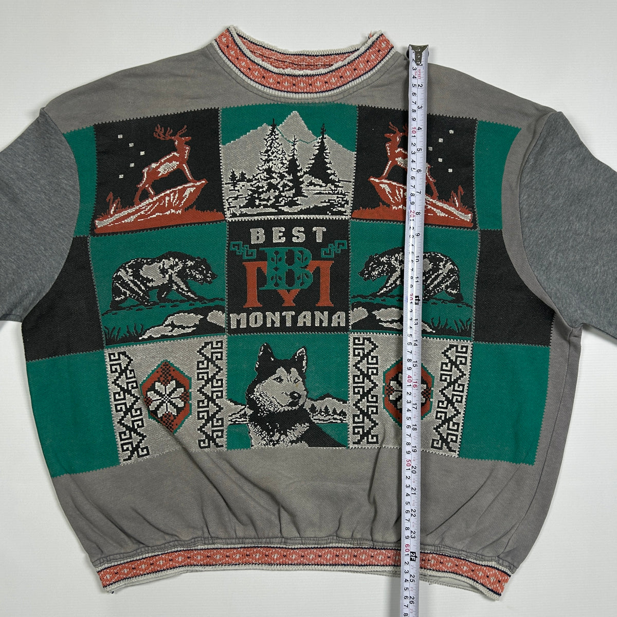 L - Vintage 1990's Best of Montana Southwestern Knit Sweater