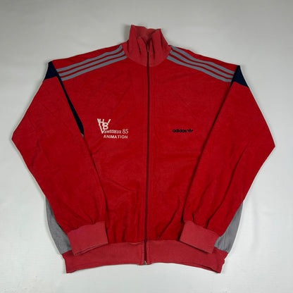 XL - 1985 Adidas Vintage Venissieux Zip Track Ventex Jacket
