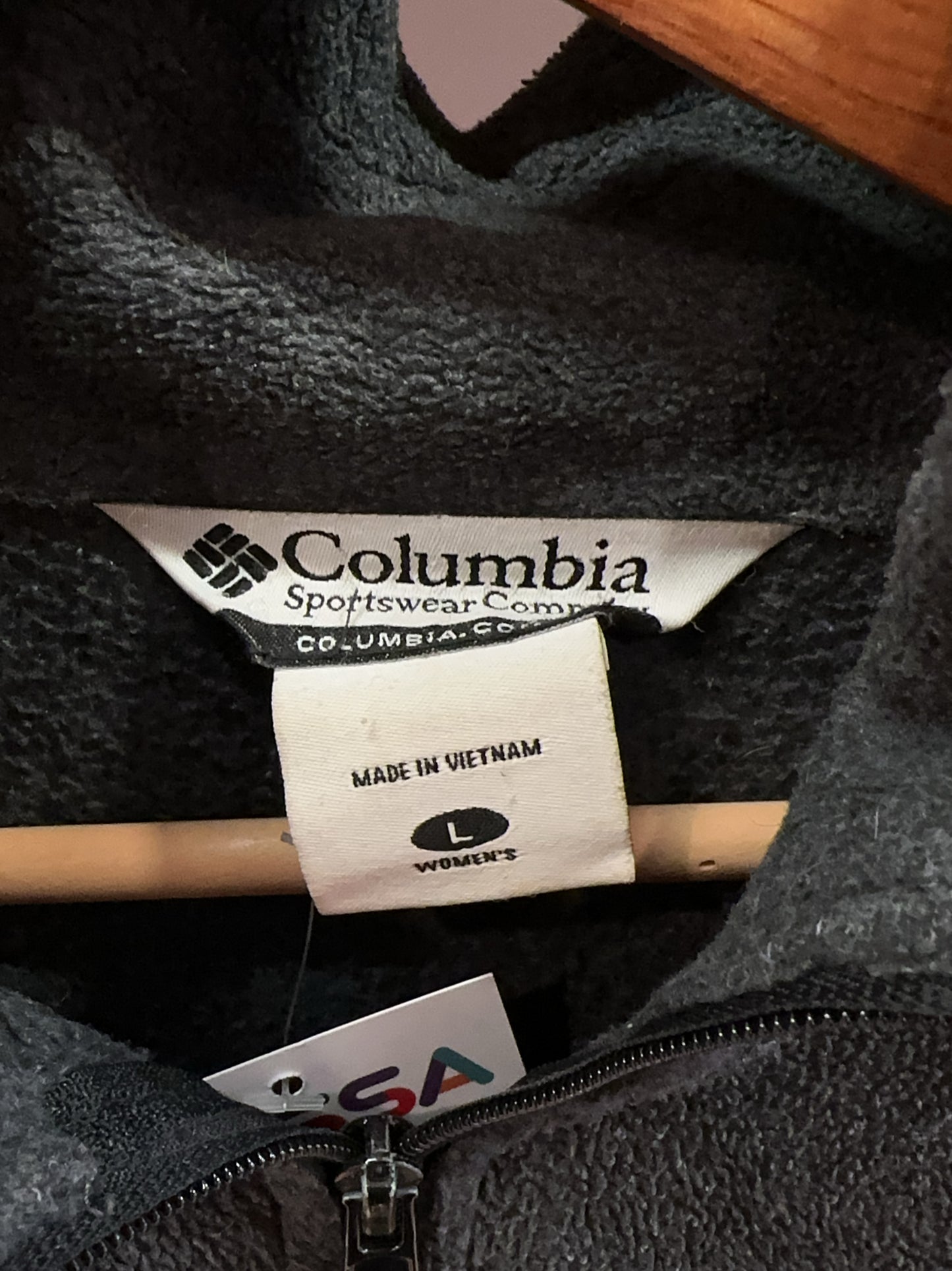 Columbia Women's Charcoal Full-Zip Fleece Jacket - L