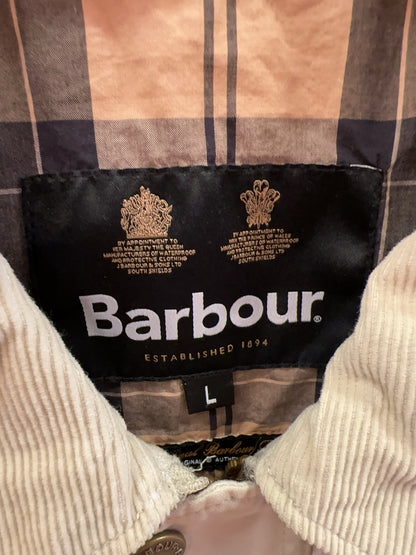L - Barbour Beige Lightweight Jacket