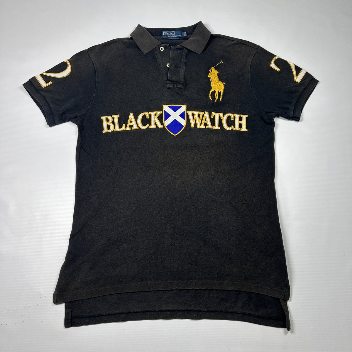 M - Ralph Lauren 1990's Black Watch Big Pony Chief Keef Polo Shirt