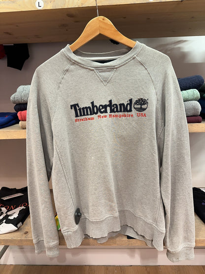 Timberland Grey Logo Crewneck Sweatshirt - M