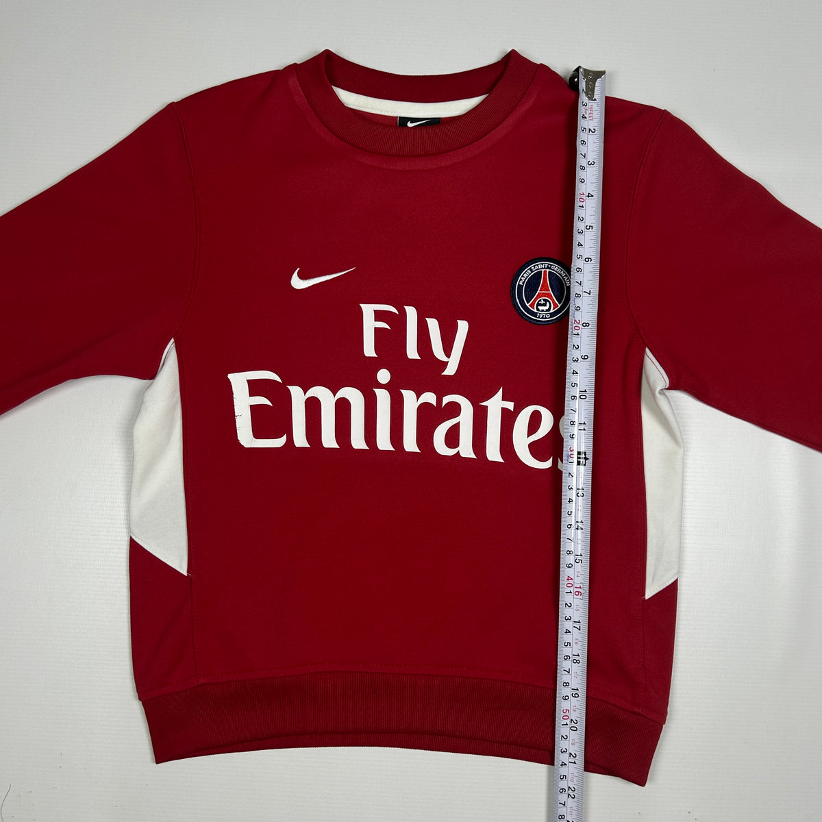 XXS - Vintage 2010's Nike Paris Saint-Germain Kids Red Training Sweatshirt