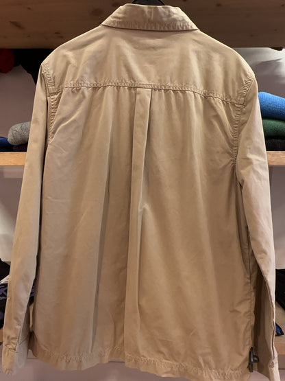 M - Barbour Beige Zip-Up Lightweight Jacket