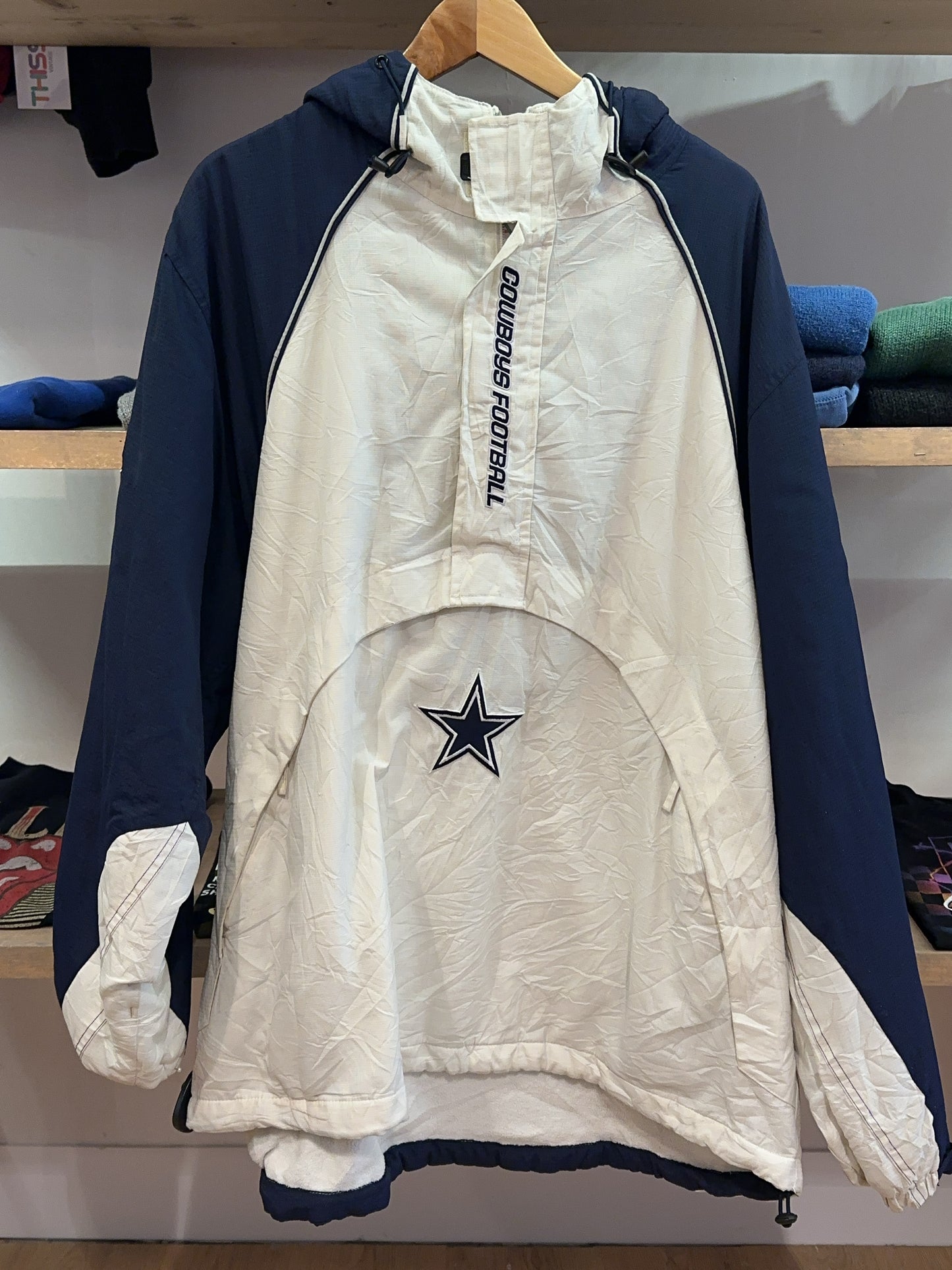 XL - Dallas Cowboys NFL On Field Hooded Pullover Jacket