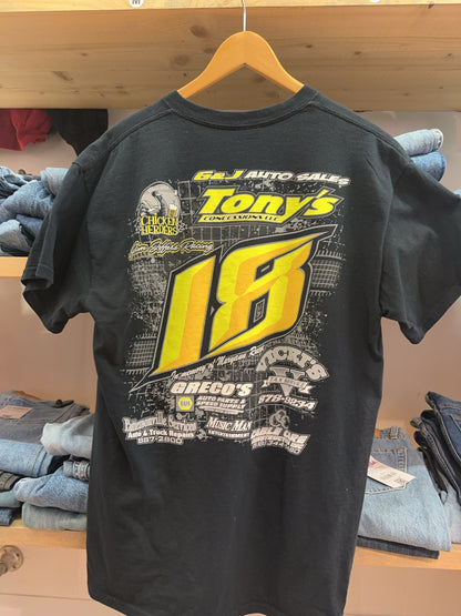 L - Farone #18 Nascar Racing Graphic T-Shirt