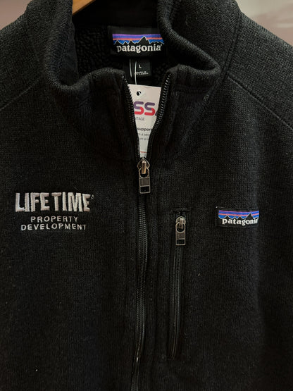 Patagonia Black Full-Zip Fleece Vest Large - L