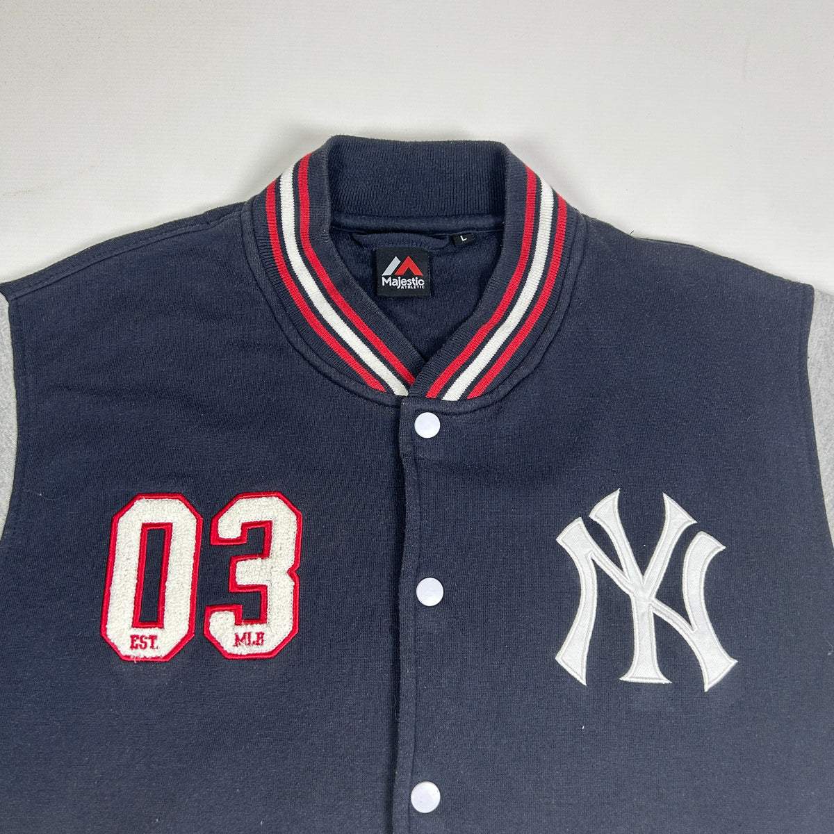 L - Vintage 1990's New York Yankees Majestic Athletic Varsity Jacket