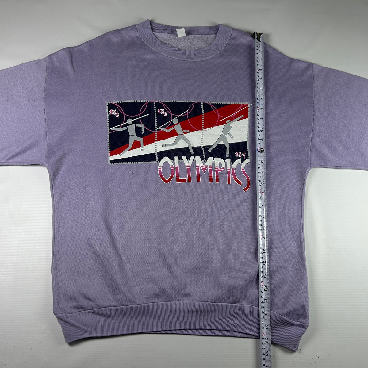 L - 1980's Lavender Olympic Graphic Sweatshirt