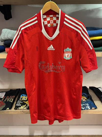 2008-2010 Liverpool FC Adidas Home Football Shirt - L