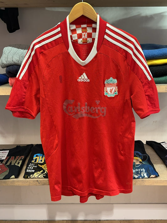 2008-2010 Liverpool FC Adidas Home Football Shirt - L