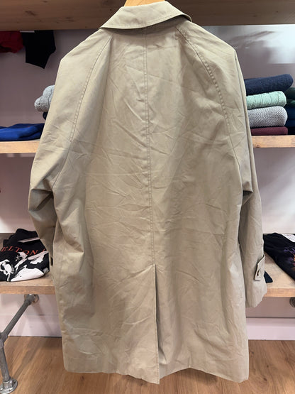 Vintage 1990s Burberrys Made in England Beige Trench Coat - L