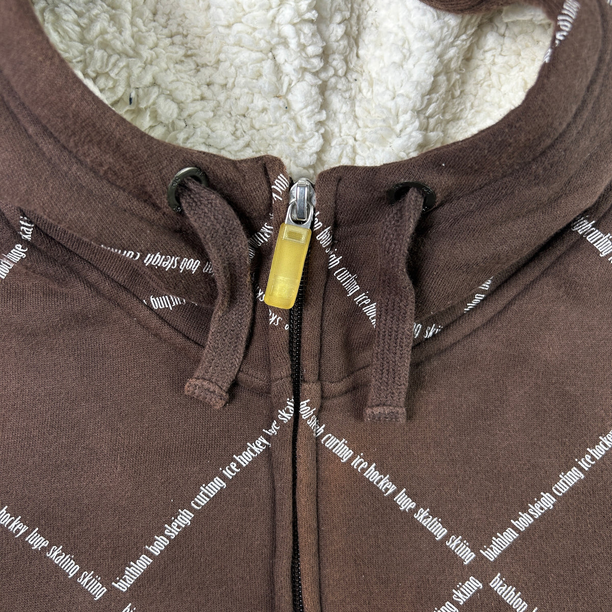 M - 2010's Canadian Olympic Team Brown Fleece Zip-Up Hoodie