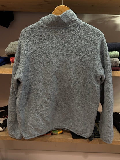 Patagonia Grey Sherpa Quarter-Zip Fleece Pullover - L