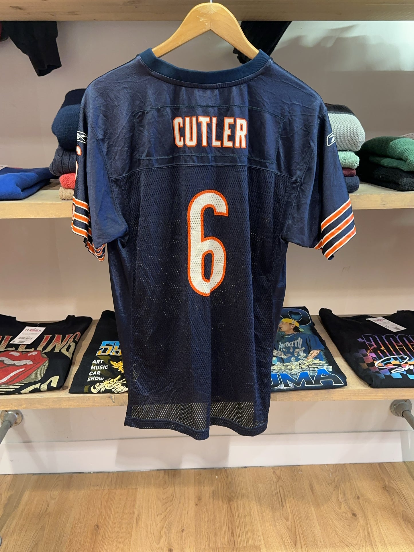 S - 2009, 2010, 2011 Chicago Bears Reebok Home Football Shirt Cutler #6