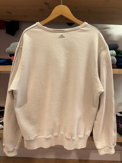 Vintage Adidas Cream Logo Sweatshirt - XL