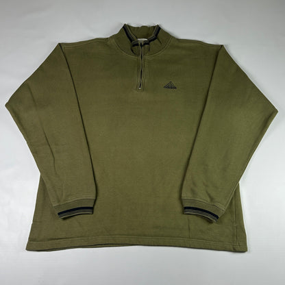 XL - Vintage 1990's Adidas Quarterzip