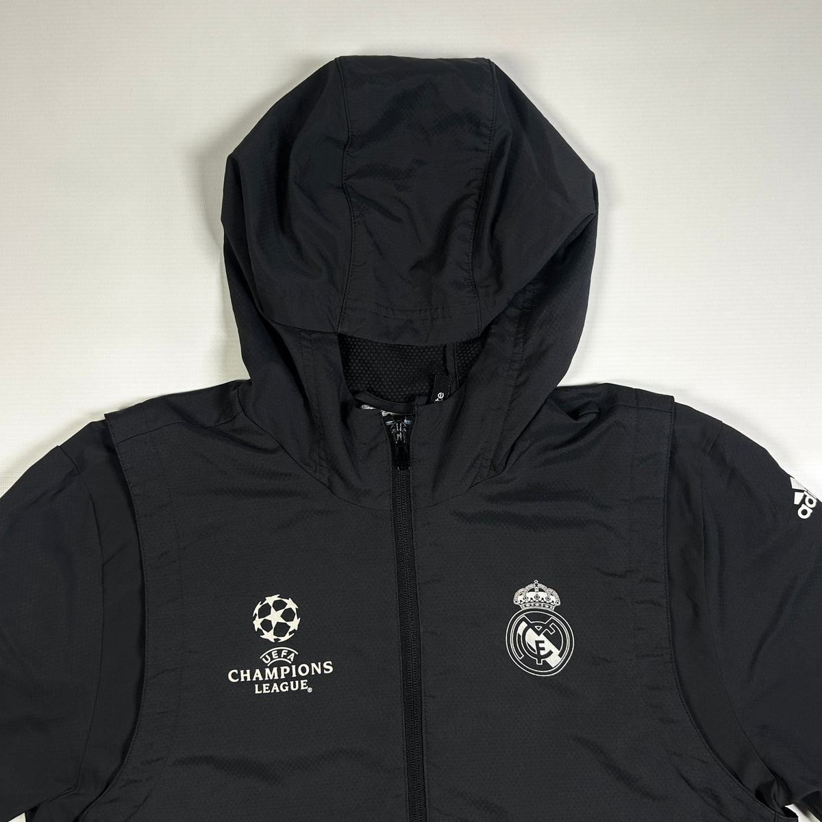 S - 2016-2017 Adidas Real Madrid UEFA Champions League Hooded Puffer Jacket