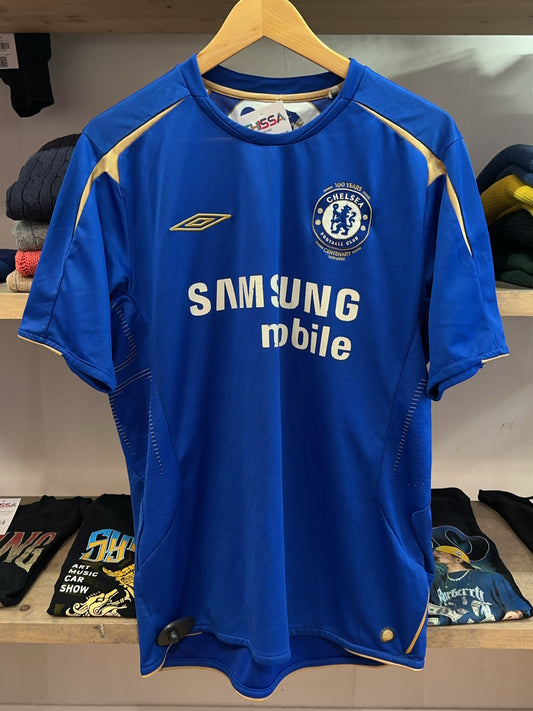 2005-2006 Chelsea FC Umbro Home Centenary Football Shirt - L