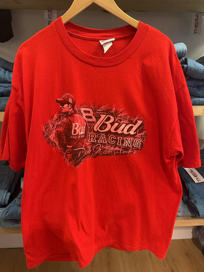 XL - Bud Racing Dale Earnhardt Nascar Red Graphic T-Shirt