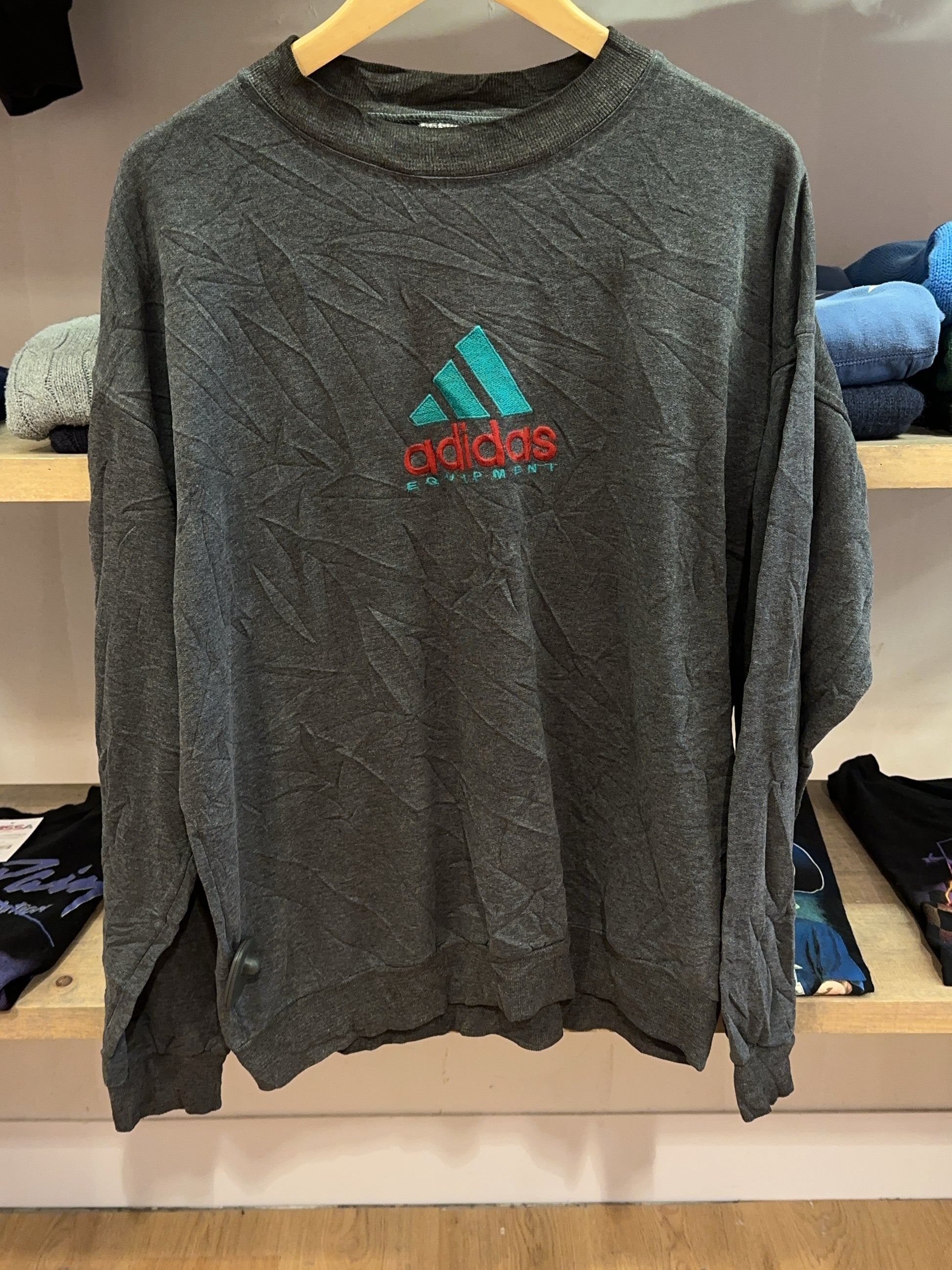 L - Vintage 1990's Adidas Equipment Sweatshirt
