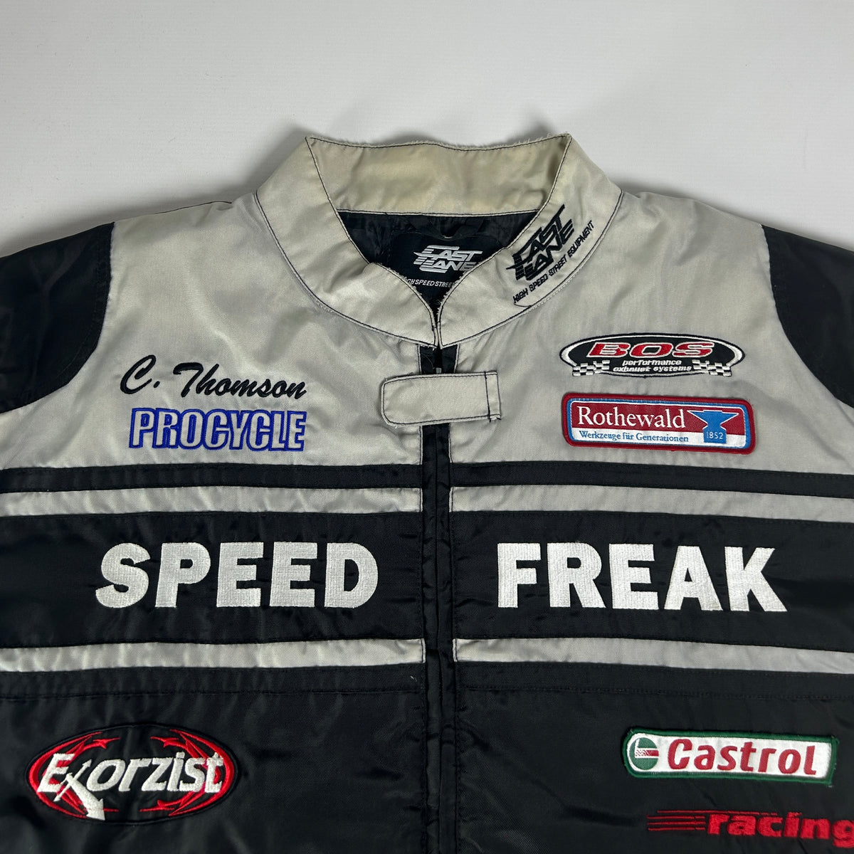L - Vintage 1990's Fast Lane Racing Crew Jacket 74