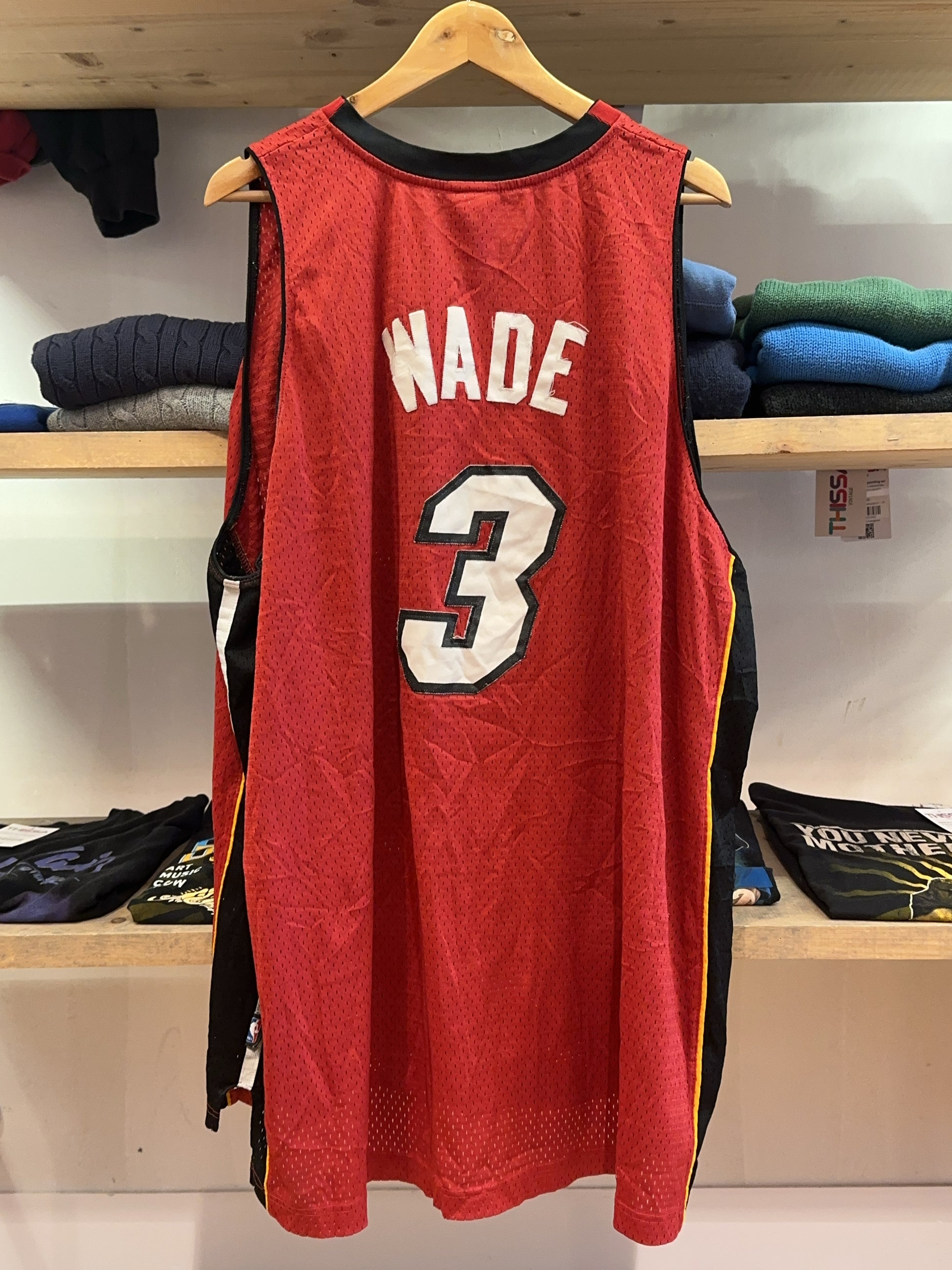 XXXL - 2006-2010 Miami Heat Adidas Basketball Shirt Dwyane Wade 3