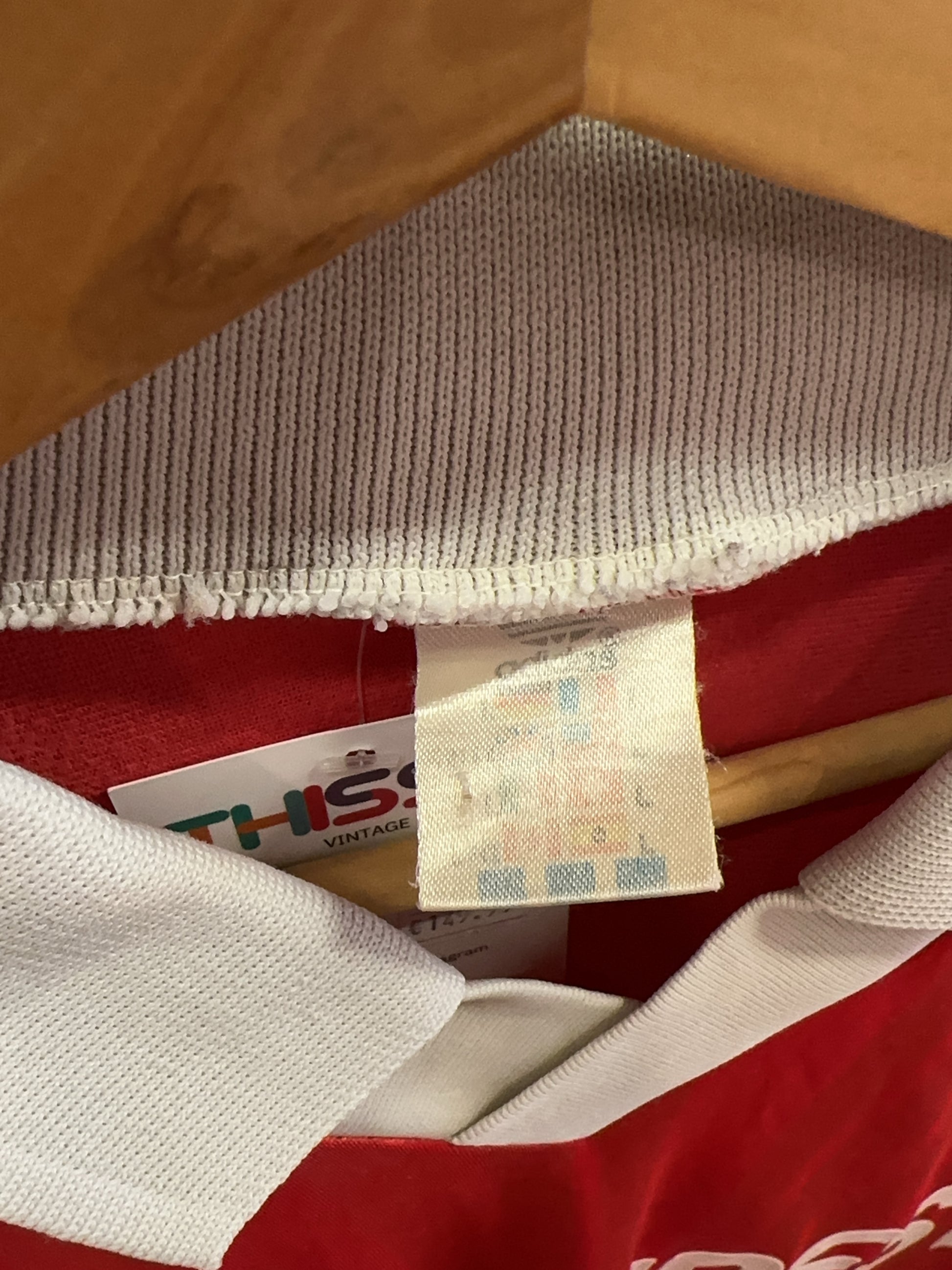 1992-1993 AS Monaco Adidas Home Football Shirt - L