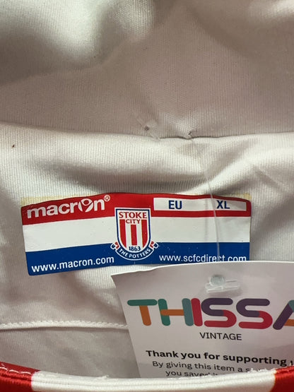 2016-2017 Stoke City Macron Home Football Shirt - XL