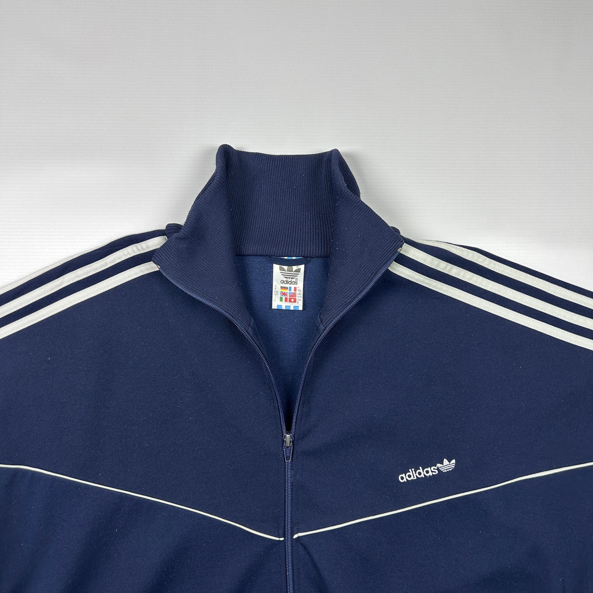 XL - Vintage 1980's Adidas Trefoil-logo Full-zip
